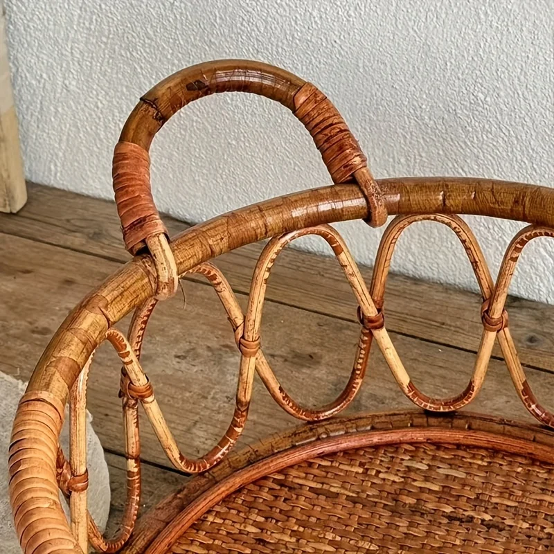 Newborn Photo Prop: Handwoven Indonesian Rattan Basket for Boys & Girls. Studio & Family Photography. Decor Basket