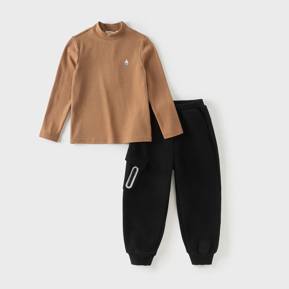Dave Bella Children Autumn Winter Velvet Thicken Cargo Pants Girl Elastic Waist Casual Sports Jogger Warn Trousers DK4254438