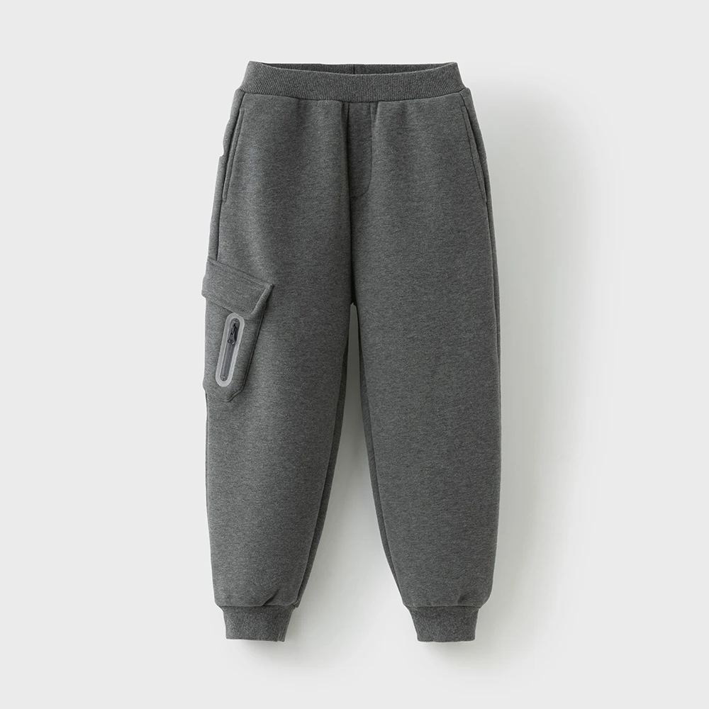 Dave Bella Children Autumn Winter Velvet Thicken Cargo Pants Girl Elastic Waist Casual Sports Jogger Warn Trousers DK4254438