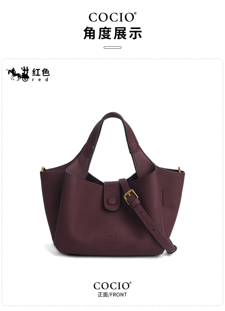 High End Leather Luxury Elegant Crossbody Handbag Ladies Hand Bags Classic Designer Paris Casual Simple Vintage Diaper Bag