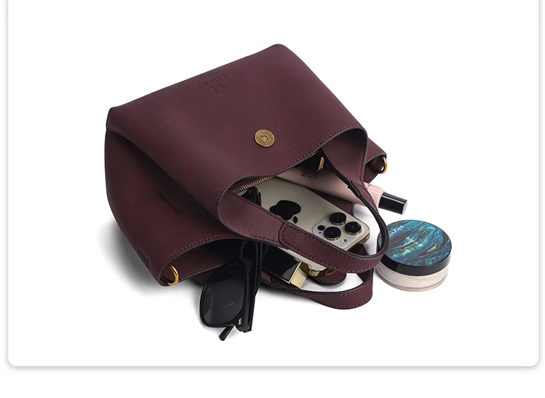 High End Leather Luxury Elegant Crossbody Handbag Ladies Hand Bags Classic Designer Paris Casual Simple Vintage Diaper Bag
