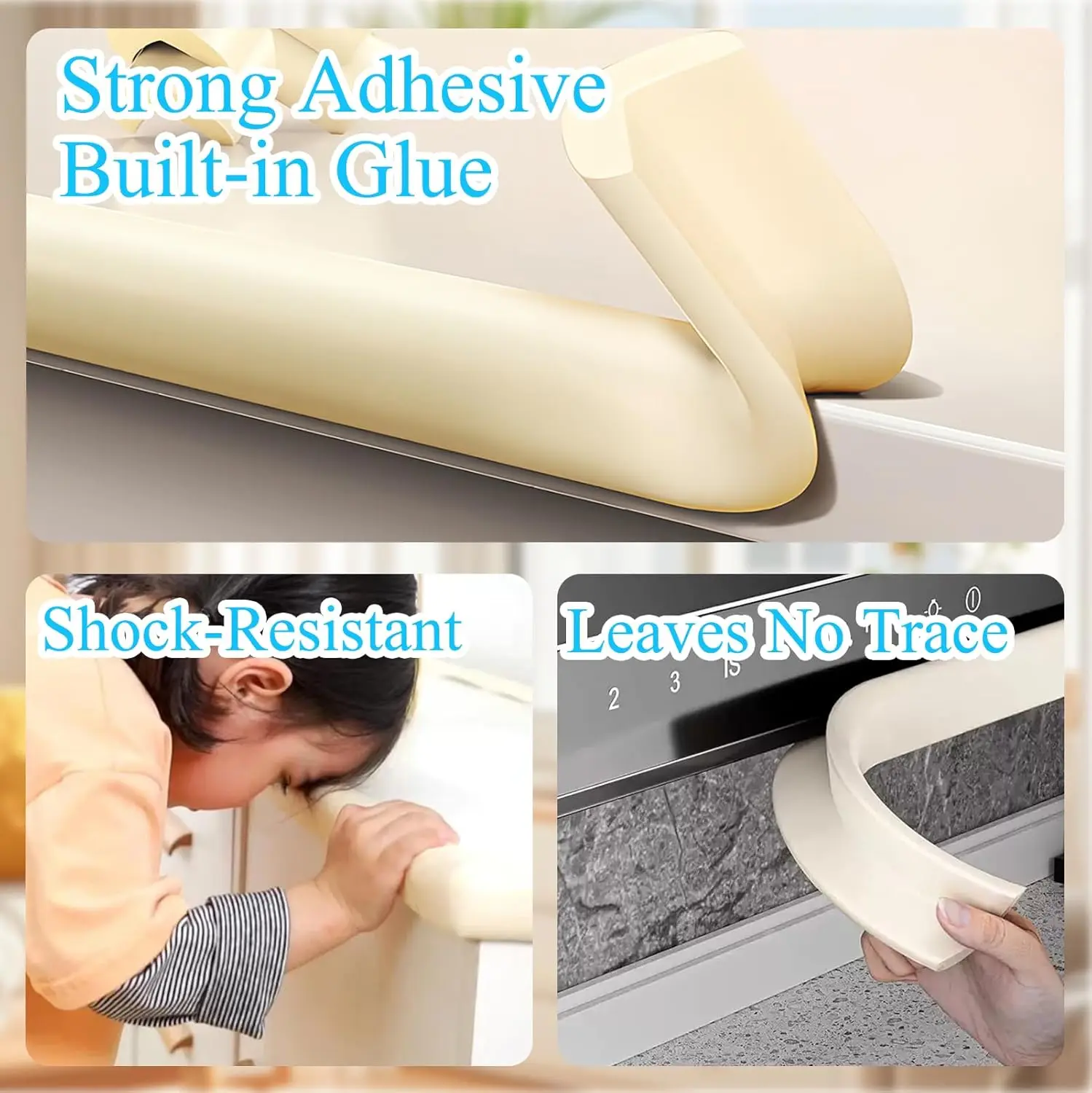 1 Roll Baby Safety Table Corner Protector Strip 4 Self Adhesive Guards Soft NBR Foam Edge Proofing Child Home Furniture