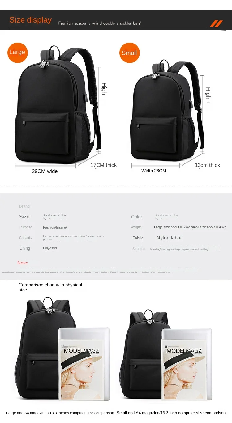 Demon Slayer Zenitsu Anime Print Anti-Theft School Backpack with Pencil Case for Boys Teen Students Lightweight Durable