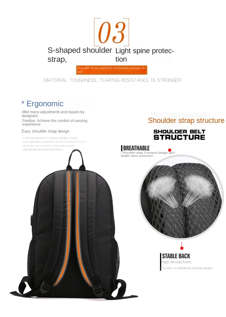 Demon Slayer Zenitsu Anime Print Anti-Theft School Backpack with Pencil Case for Boys Teen Students Lightweight Durable