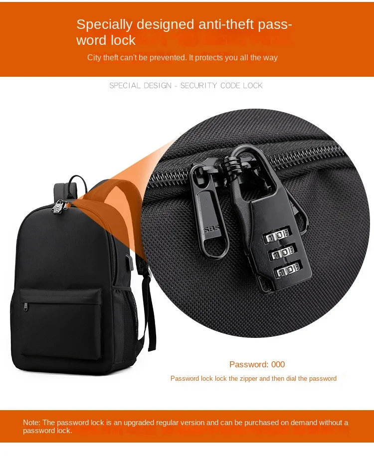 Demon Slayer Zenitsu Anime Print Anti-Theft School Backpack with Pencil Case for Boys Teen Students Lightweight Durable