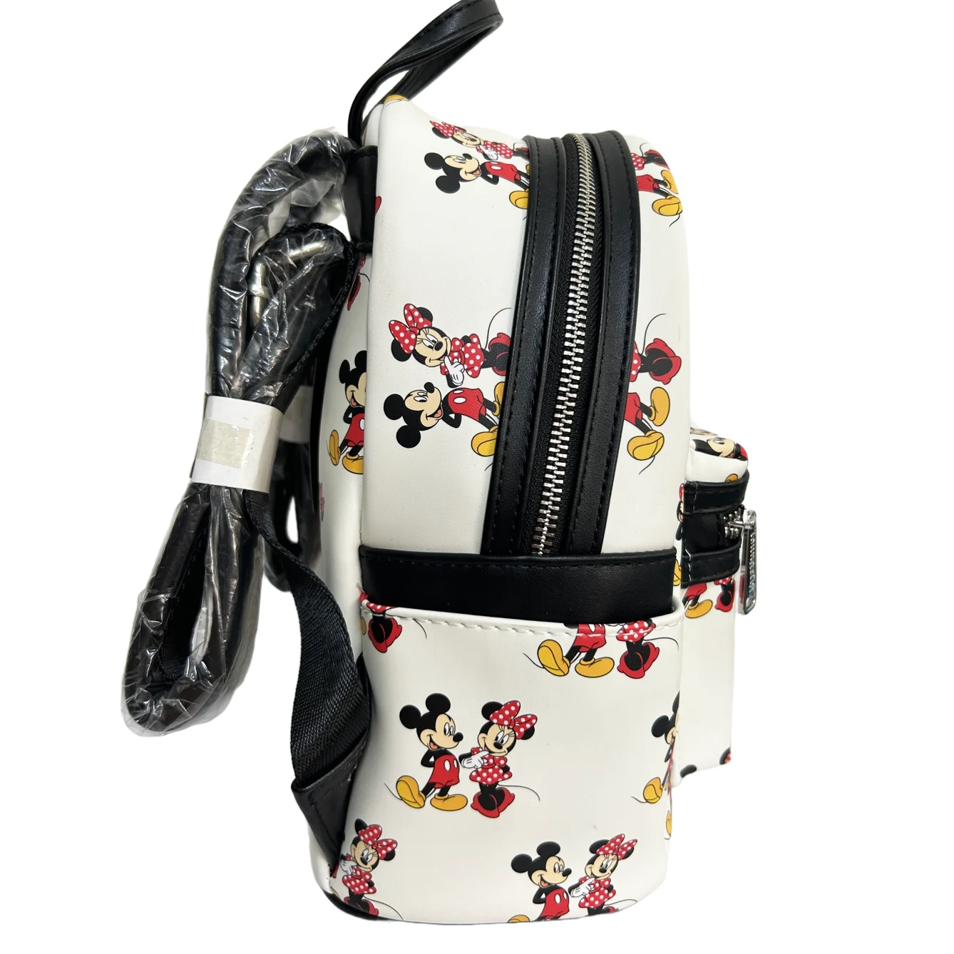 Loungefly Disney Mickey Mouse Ear Pu Leather Women's Backpack Castle Cosplay Leisure Travel Bag Mini Children's Schoolbag