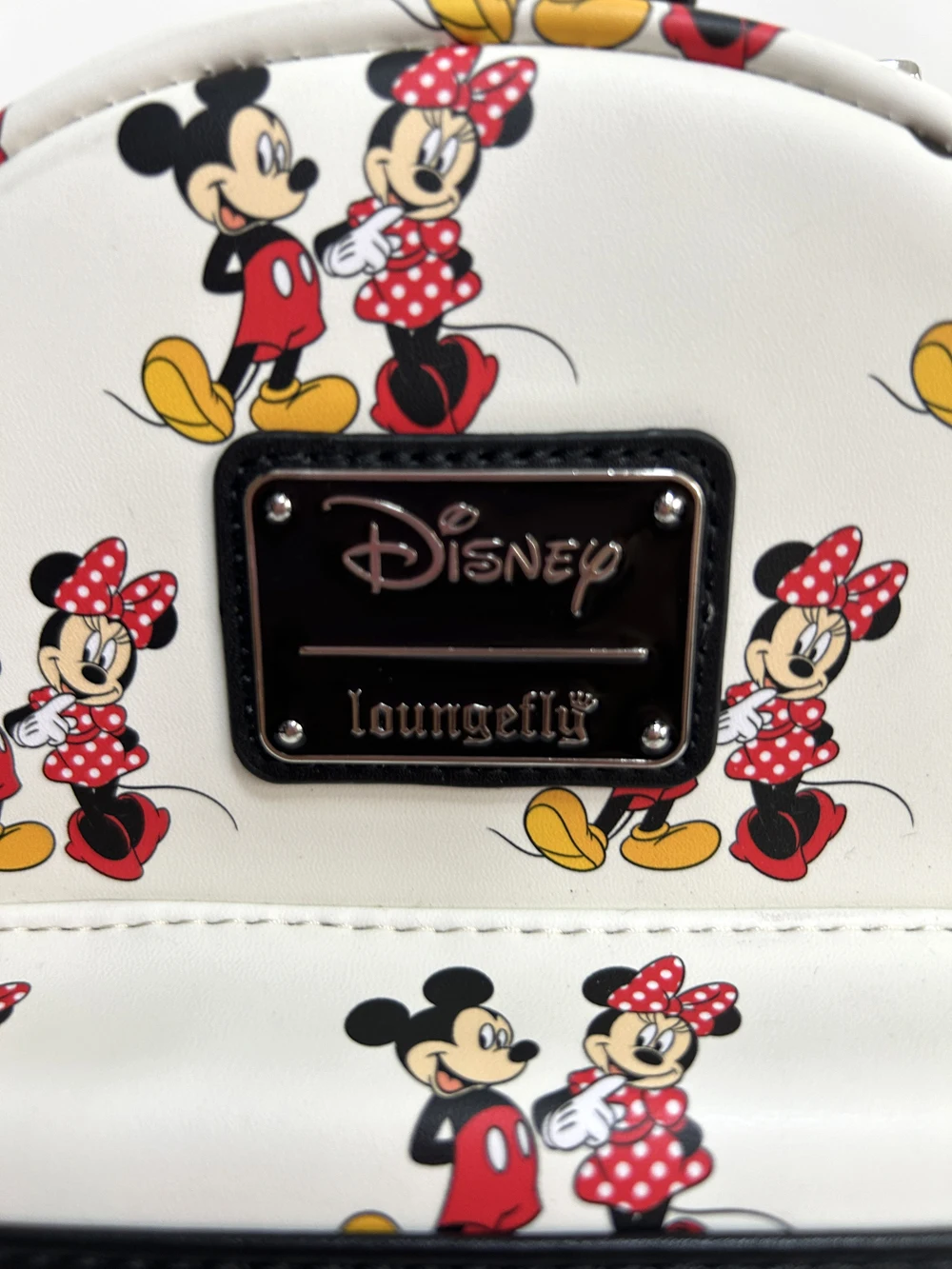 Loungefly Disney Mickey Mouse Ear Pu Leather Women's Backpack Castle Cosplay Leisure Travel Bag Mini Children's Schoolbag