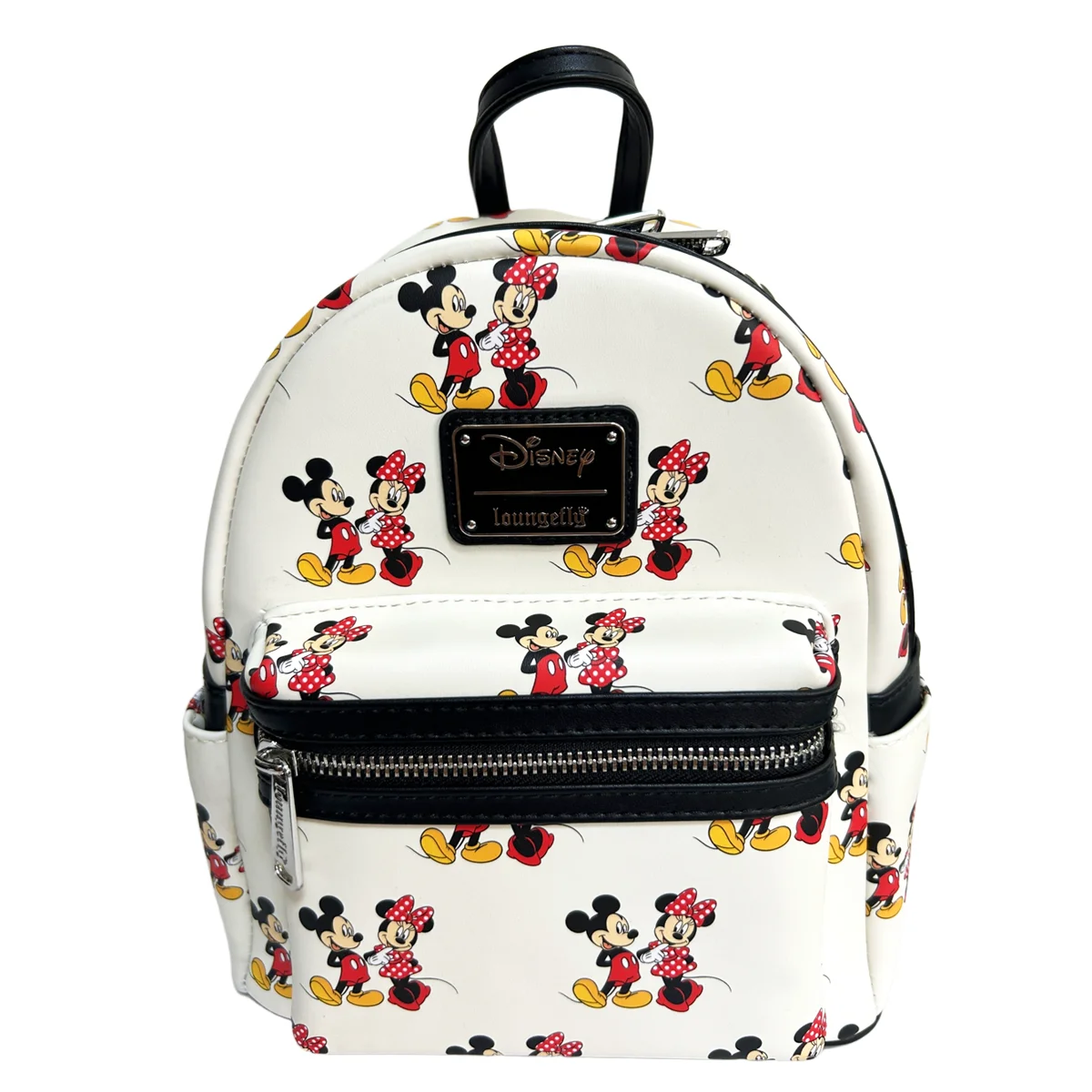 Loungefly Disney Mickey Mouse Ear Pu Leather Women's Backpack Castle Cosplay Leisure Travel Bag Mini Children's Schoolbag