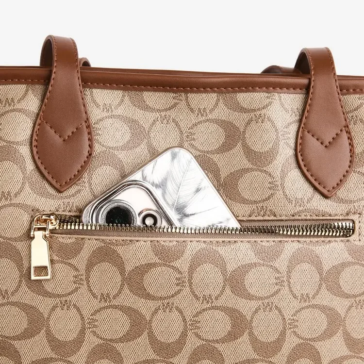 Luxury Vintage Diaper Bags For Women Classic Leather Tote Bag Elegant Minimalist Large Capacity Designer Fashionable