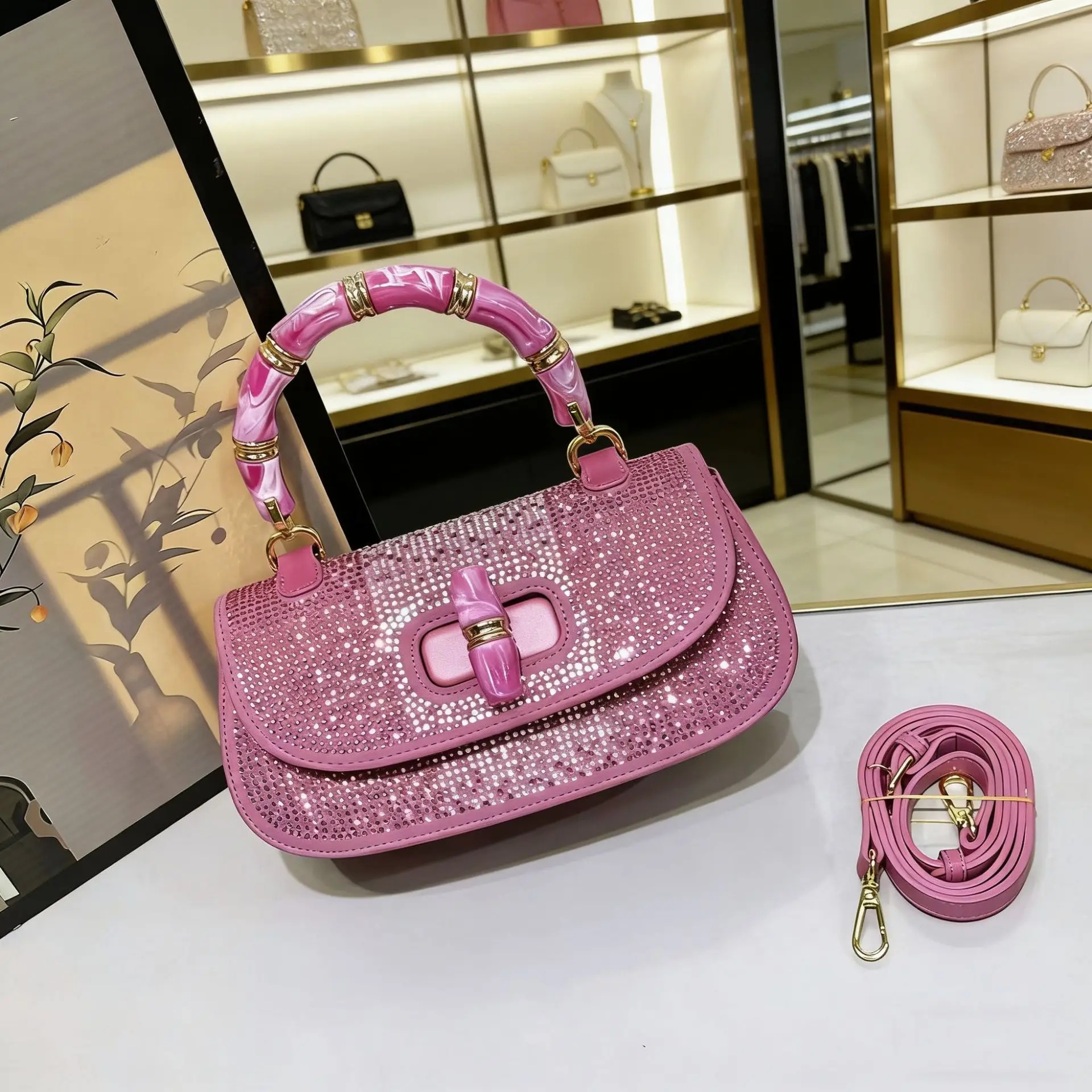 Elegant Leather Classic Designer Paris Fashion Large Capacity Women's Handbag Luxury Brand Practical And Stylish Diaper Bags