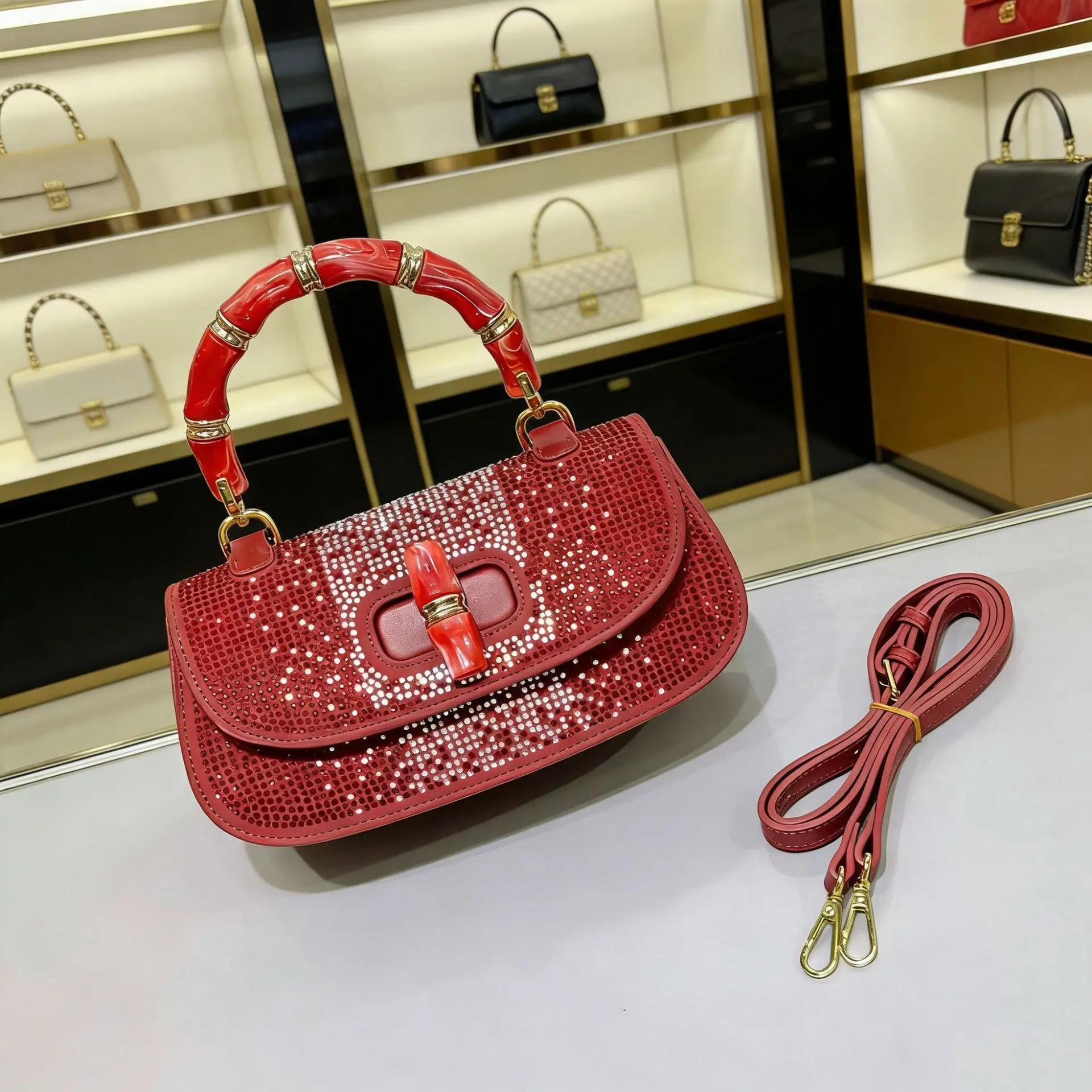 Elegant Leather Classic Designer Paris Fashion Large Capacity Women's Handbag Luxury Brand Practical And Stylish Diaper Bags