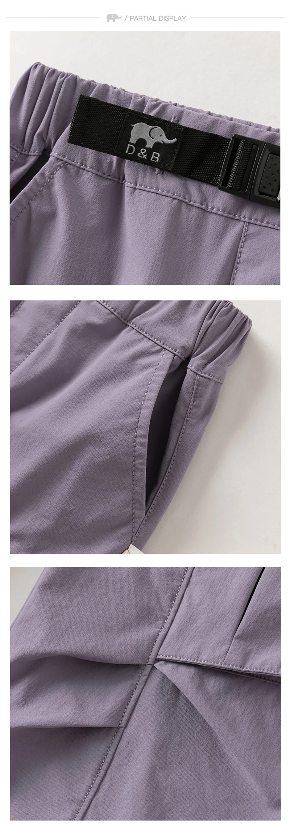 Dave Bella Children Wide Leg Cargo Pants Boys Elastic Waist Jogger Pants Autumn Spring Casual Sports Trousers DB3262258