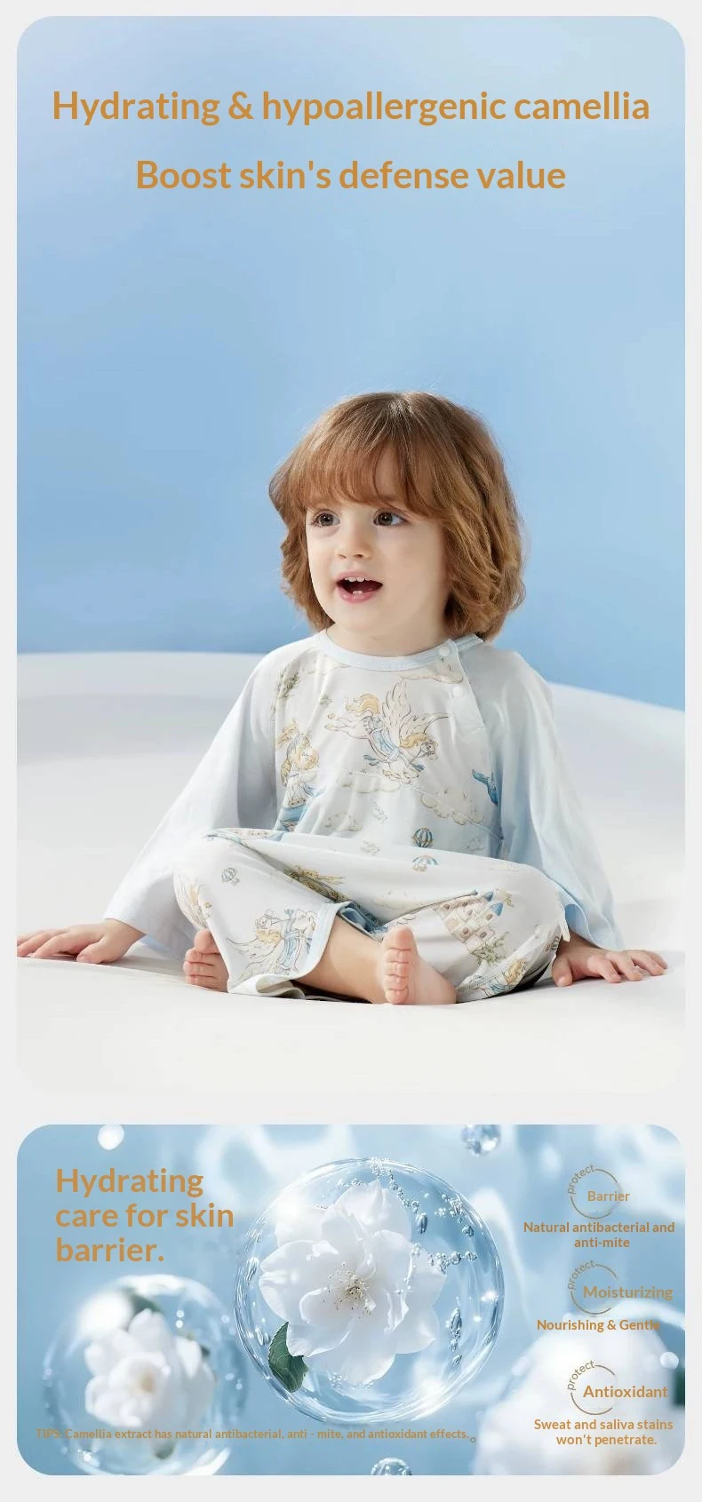 AIBEDILA Class A Modal Baby Sleep Sack Summer Thin Newborn Nightgown All Season Toddler Anti-Kick Sleeping Jumpsuit