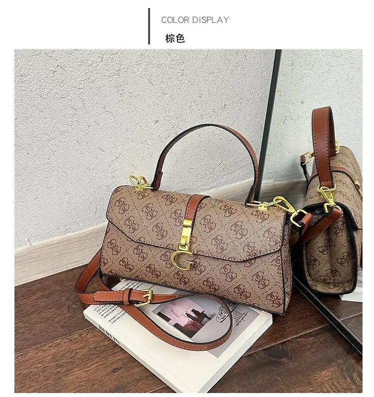 High-End Minimalist Diaper Bag: Elegant Crossbody Handbag For Women With Designer Logo And Large Capacity Vintage Tote
