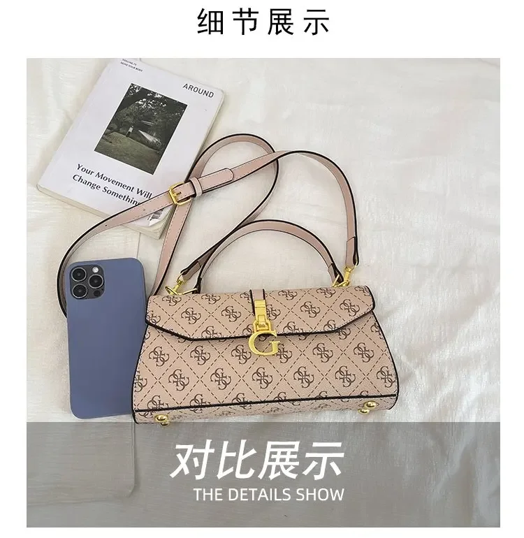 High-End Minimalist Diaper Bag: Elegant Crossbody Handbag For Women With Designer Logo And Large Capacity Vintage Tote