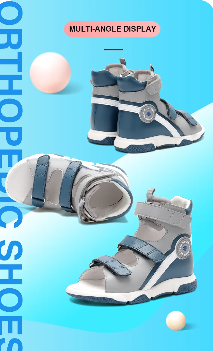 Princepard New Arrivals Breathable Pediatric Corrective Shoes for Toddlers Orthopedic Boys Sandals Shoes With Flat Feet