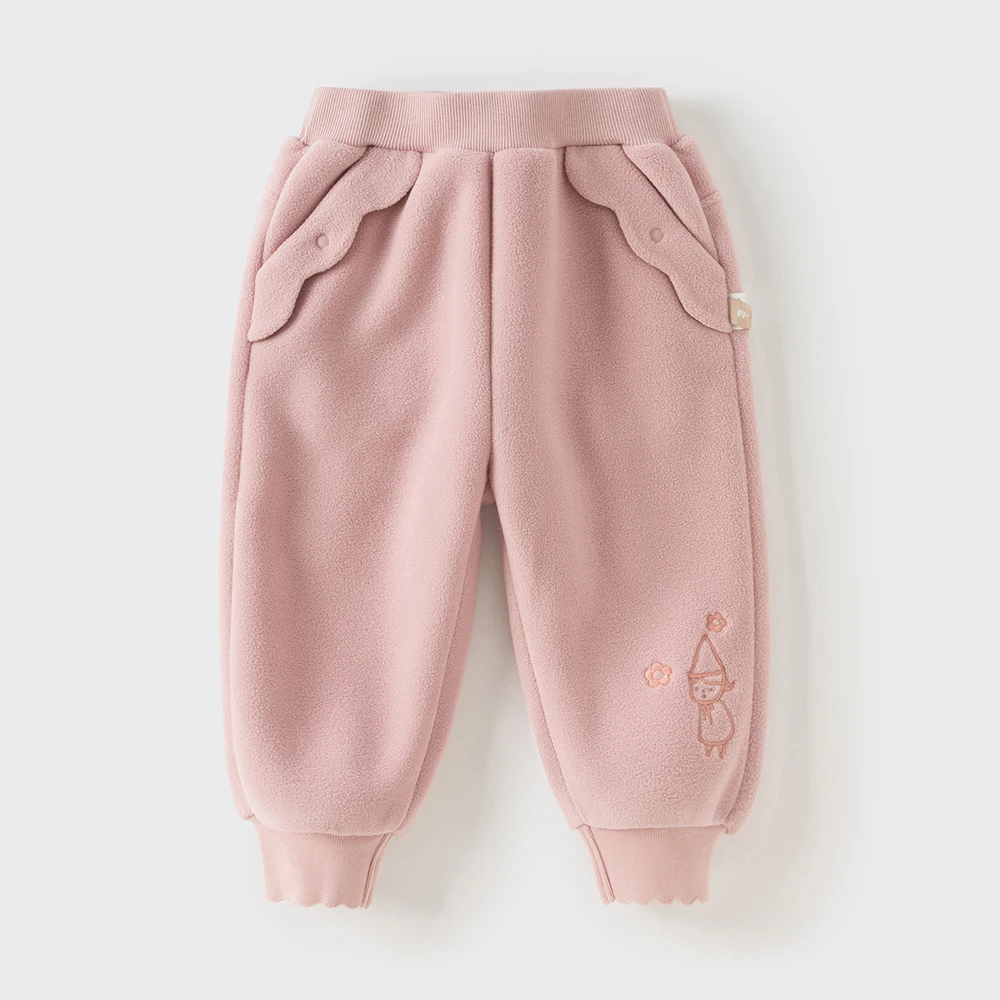 Dave Bella Children's Pants Autumn Winter Girls Warmth Thickened Trousers Kids' Cute Fashion Pants Children's Clothing DB4254199