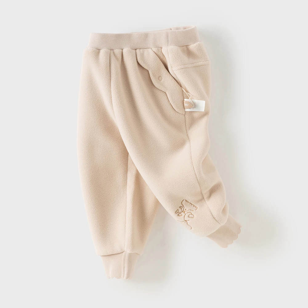 Dave Bella Children's Pants Autumn Winter Girls Warmth Thickened Trousers Kids' Cute Fashion Pants Children's Clothing DB4254199