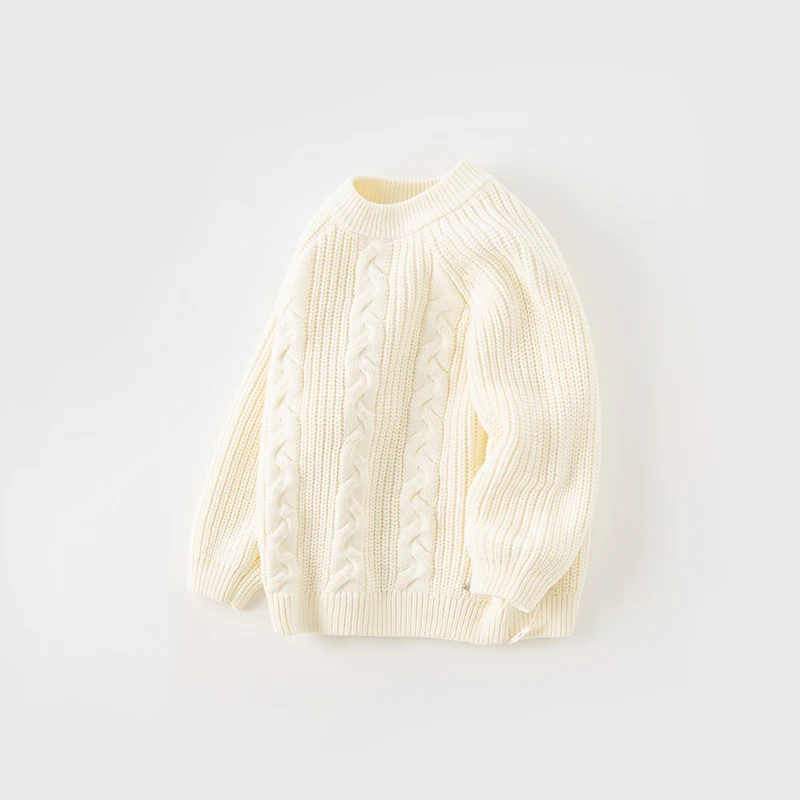 Dave Bella 2023 New Autumn Winter Children Clothes Girls Boys Tops Knit Sweater Pullover Casual Undershirt DB4237961