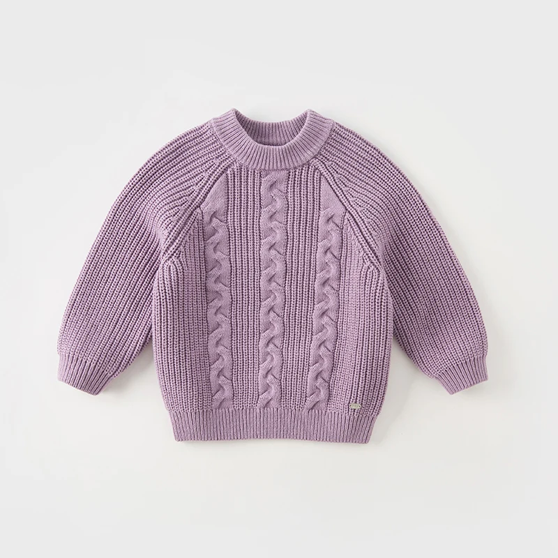 Dave Bella 2023 New Autumn Winter Children Clothes Girls Boys Tops Knit Sweater Pullover Casual Undershirt DB4237961
