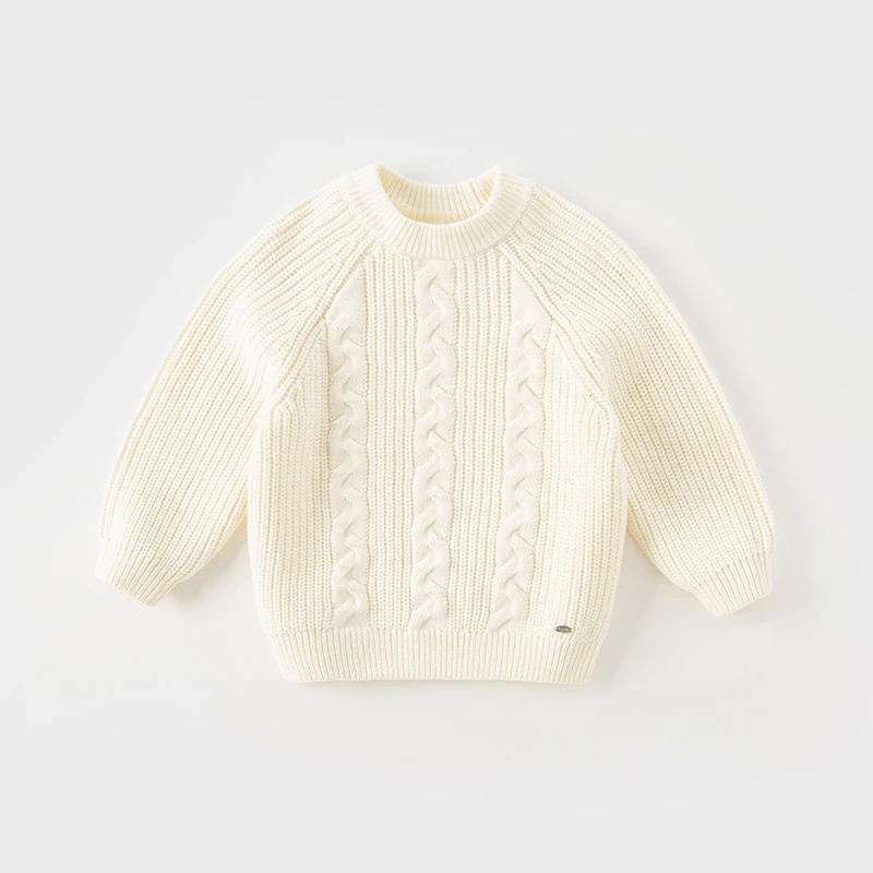 Dave Bella 2023 New Autumn Winter Children Clothes Girls Boys Tops Knit Sweater Pullover Casual Undershirt DB4237961