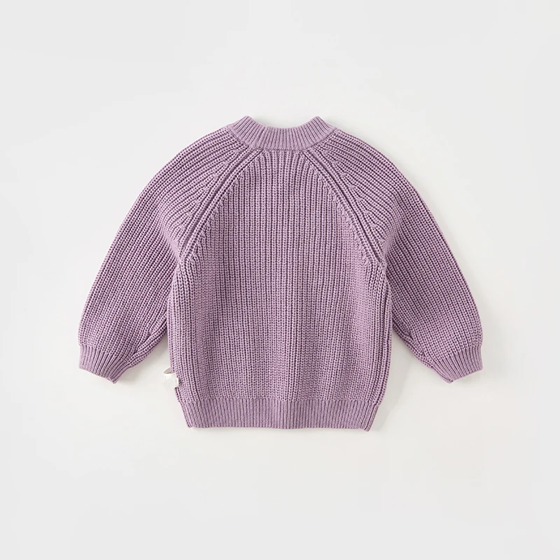 Dave Bella 2023 New Autumn Winter Children Clothes Girls Boys Tops Knit Sweater Pullover Casual Undershirt DB4237961