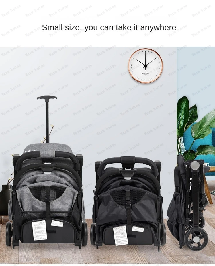 Lightweight Travel Pram four-wheel stroller Portable newborn baby foldable shock-absorbing umbrella stroller Baby Carriage