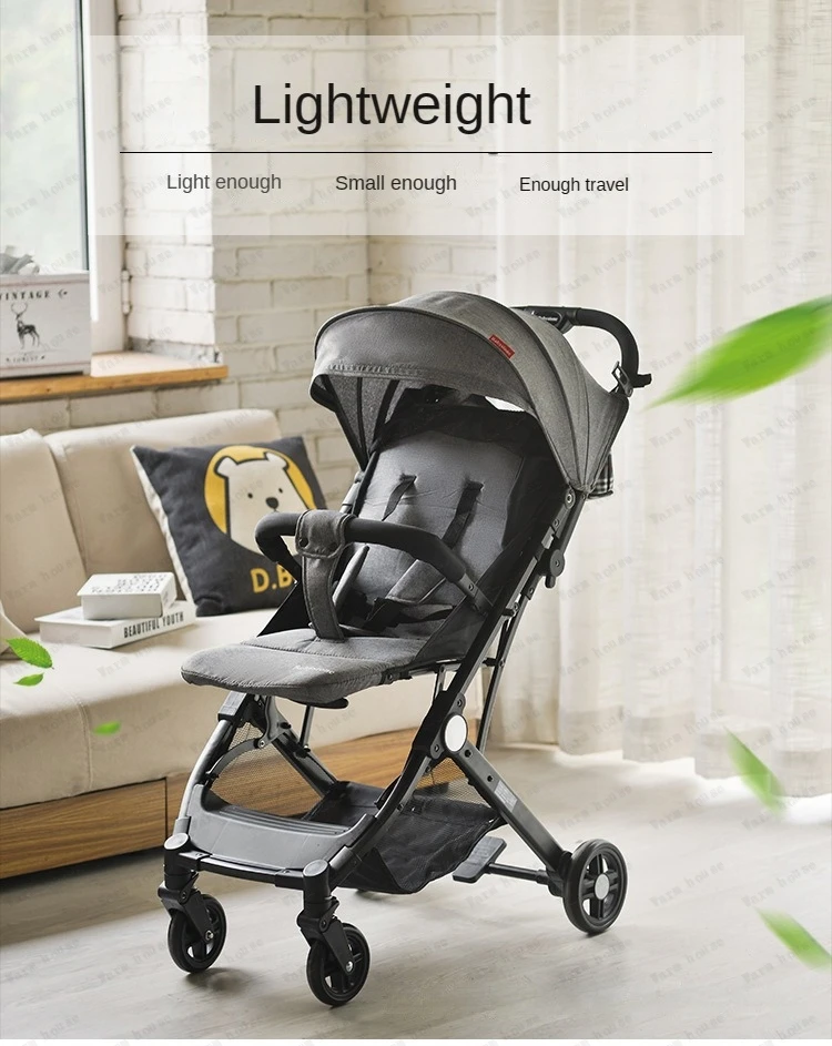Lightweight Travel Pram four-wheel stroller Portable newborn baby foldable shock-absorbing umbrella stroller Baby Carriage