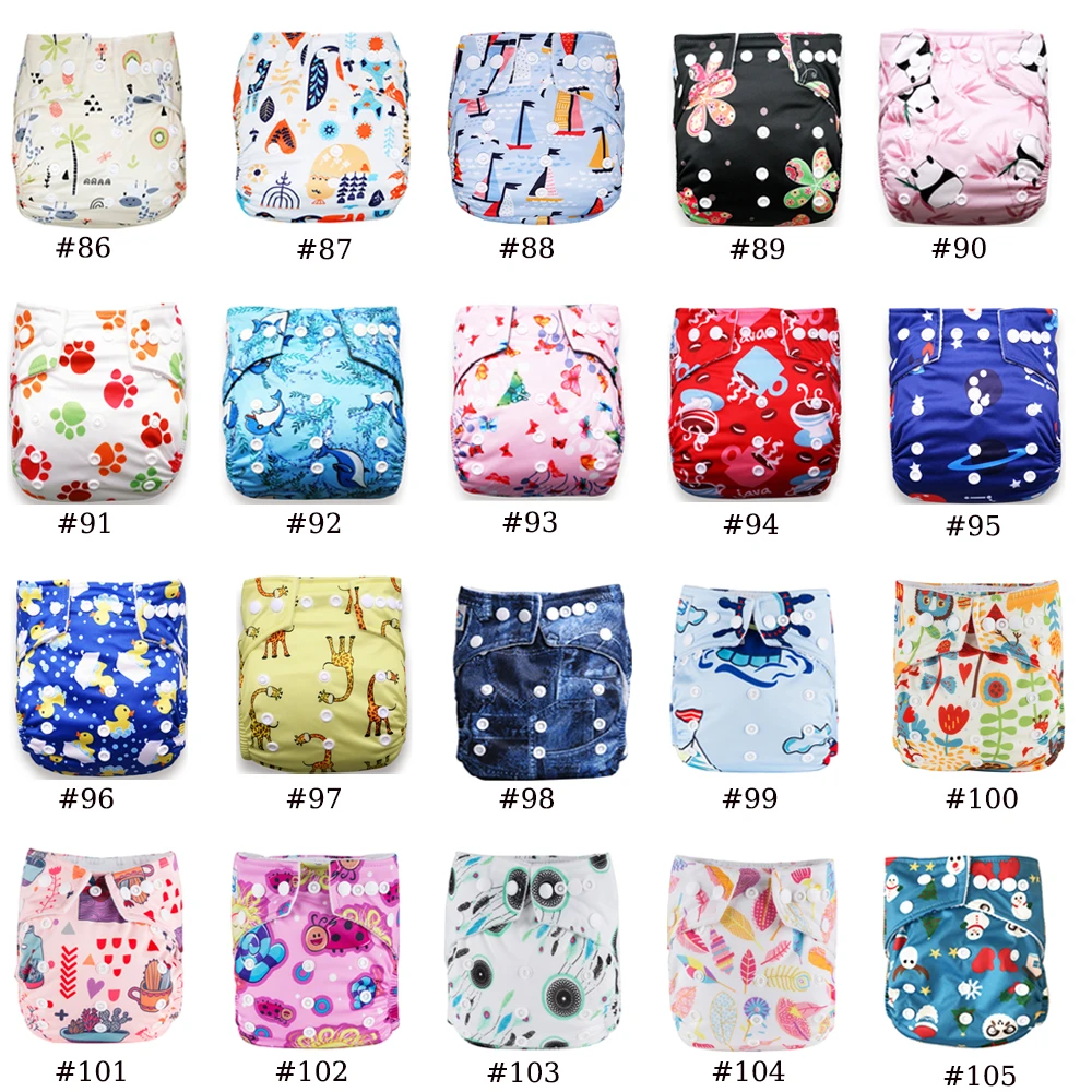 Babyland Manufacturer ECO-Friendly Baby Bamboo Charcoal Diapers 10pcs/Lot 100% Bamboo Nappy Washable & Reusable Cloth Diapers