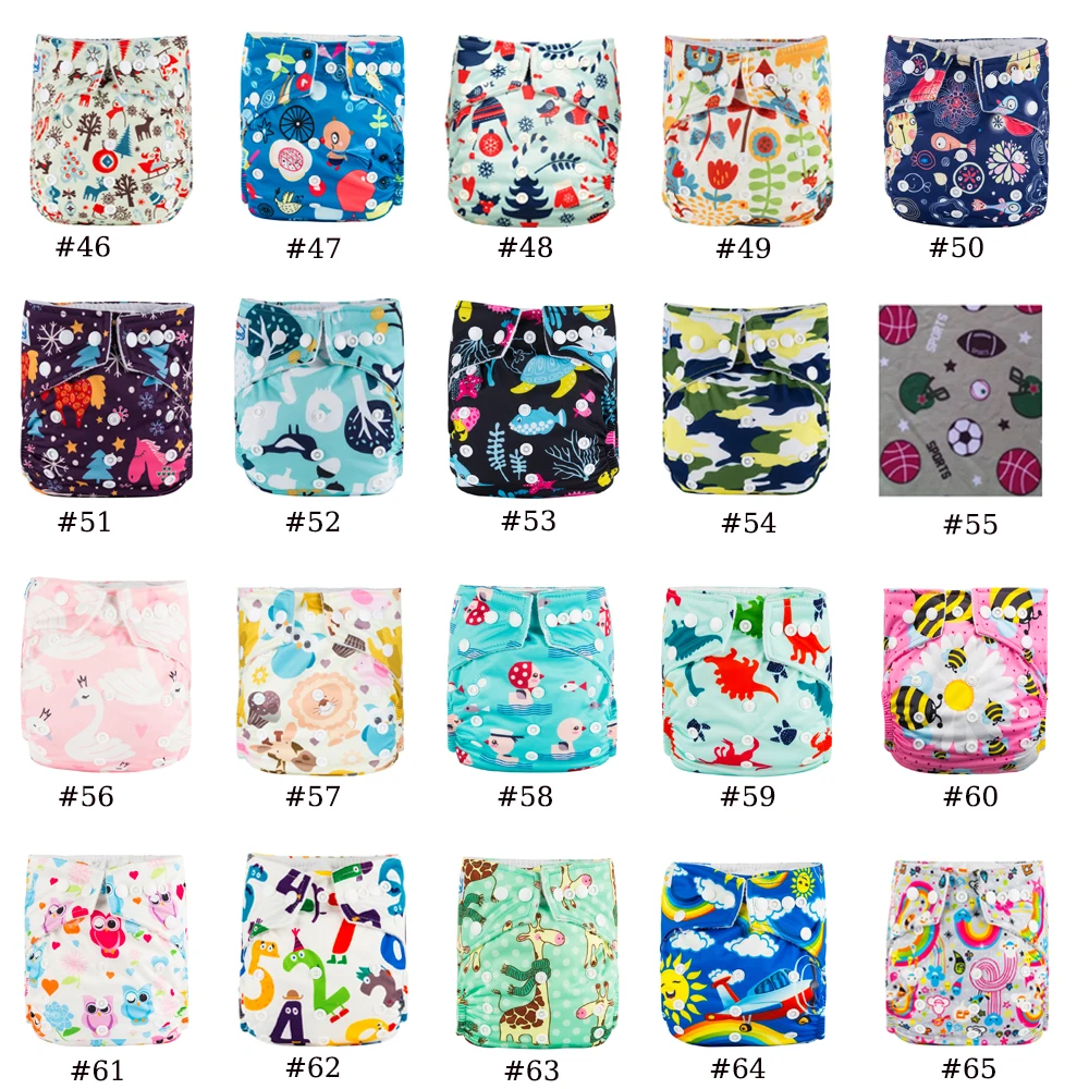 Babyland Manufacturer ECO-Friendly Baby Bamboo Charcoal Diapers 10pcs/Lot 100% Bamboo Nappy Washable & Reusable Cloth Diapers