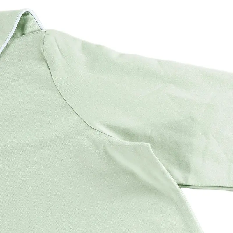 Women's Set Top Tee and Skirt Long Sleeves Square Neck with String for Lady Clothes Cotton French Terry Material Size XS-XXXL
