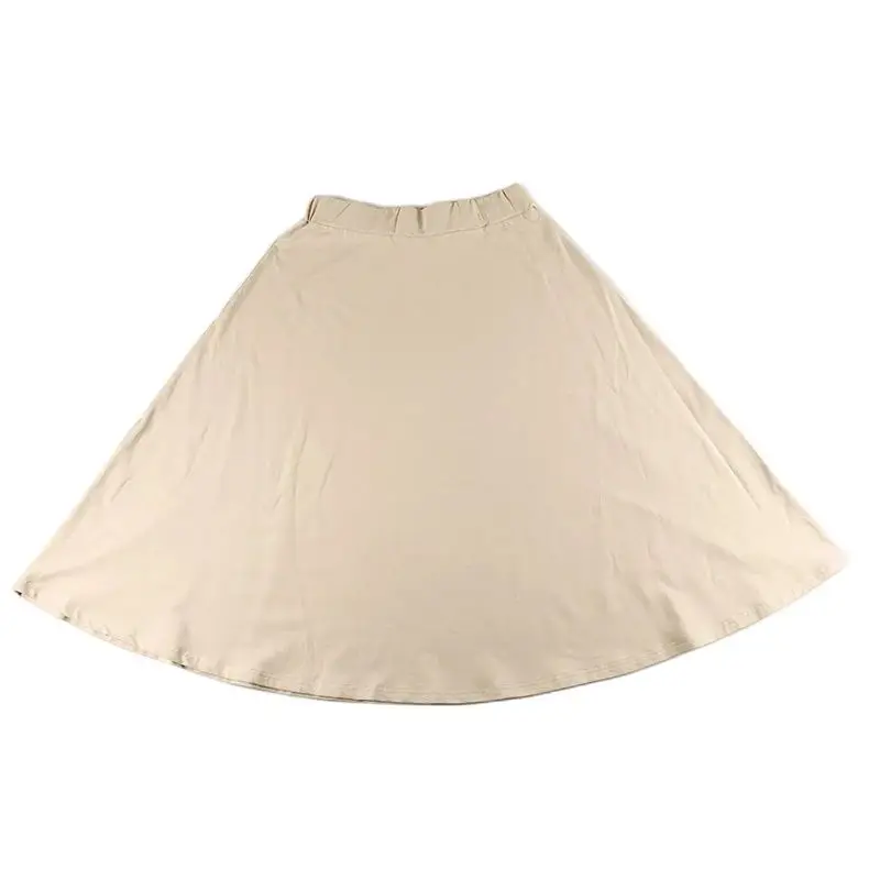 Women's Set Top Tee and Skirt Long Sleeves Square Neck with String for Lady Clothes Cotton French Terry Material Size XS-XXXL