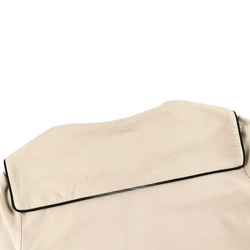 Women's Set Top Tee and Skirt Long Sleeves Square Neck with String for Lady Clothes Cotton French Terry Material Size XS-XXXL