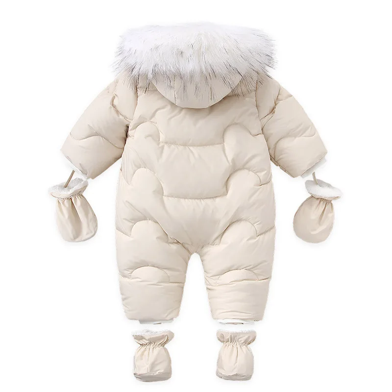 Ircomll Hight Quality Baby Clothes Overalls for Children Winter Hooded with Fur Warm Infant Romper Jumpsuit Kids Clothing Toddle