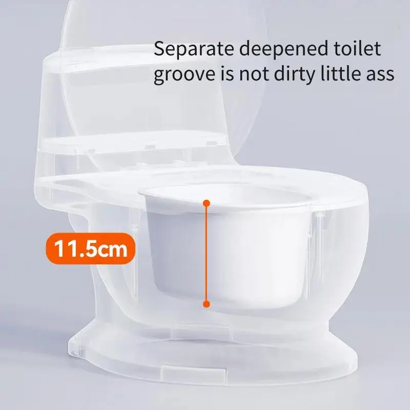 Removable Baby Potty Toilet Training Seat Non-Slip Comfortable Toilet Soft Seat Chair Realistic for Baby Aged3+ Training Toilet