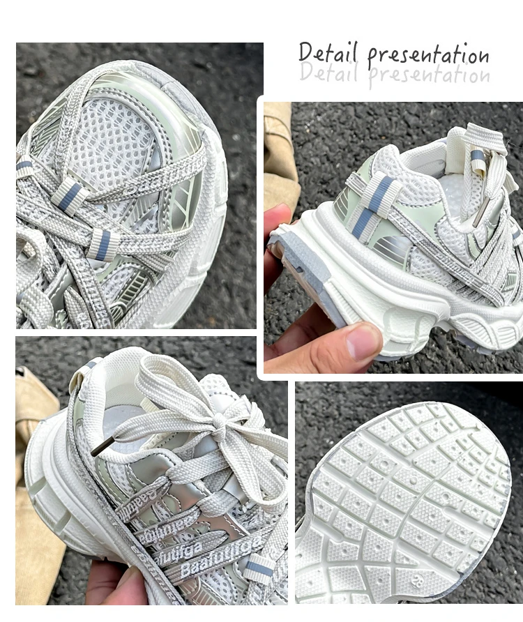 Kids Chunky Sneakers for Boys Girls 2025 New Autumn Toddler Sports Sneakers Soft Sole Breathable Chic School Basketball Shoes