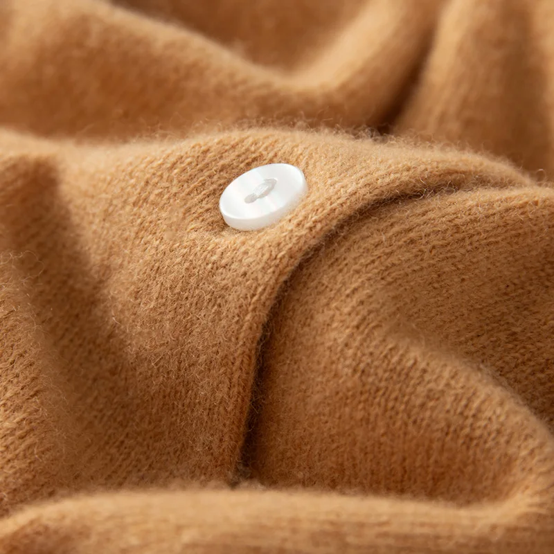 Children's Wool Sweater O-neck Cardigan Autumn Winter Boys Girls Basic Simple 100% Merino Wool Knitwear Kids Casual Clothing Top