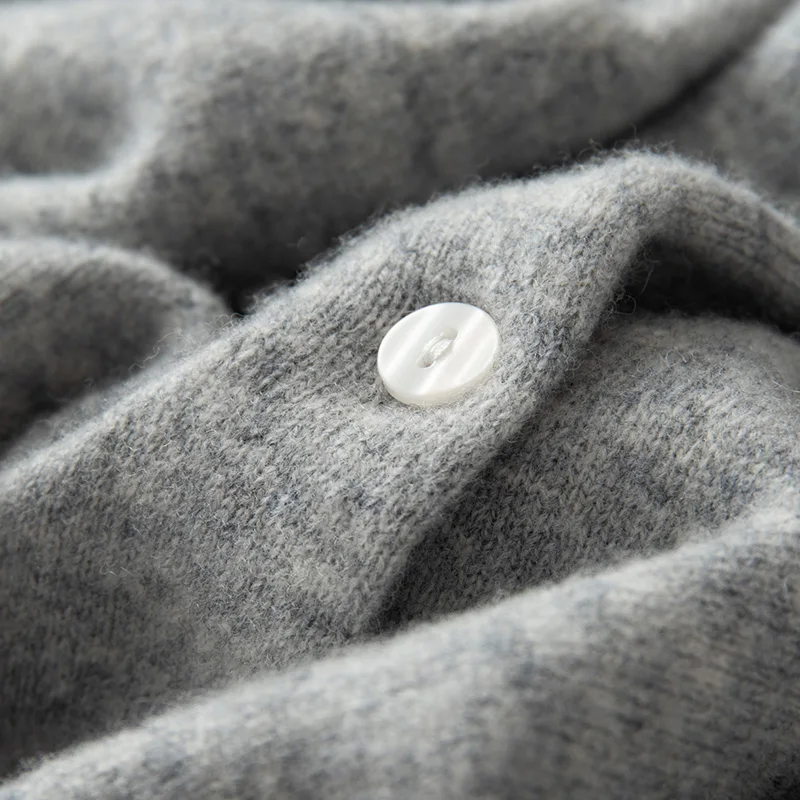 Children's Wool Sweater O-neck Cardigan Autumn Winter Boys Girls Basic Simple 100% Merino Wool Knitwear Kids Casual Clothing Top