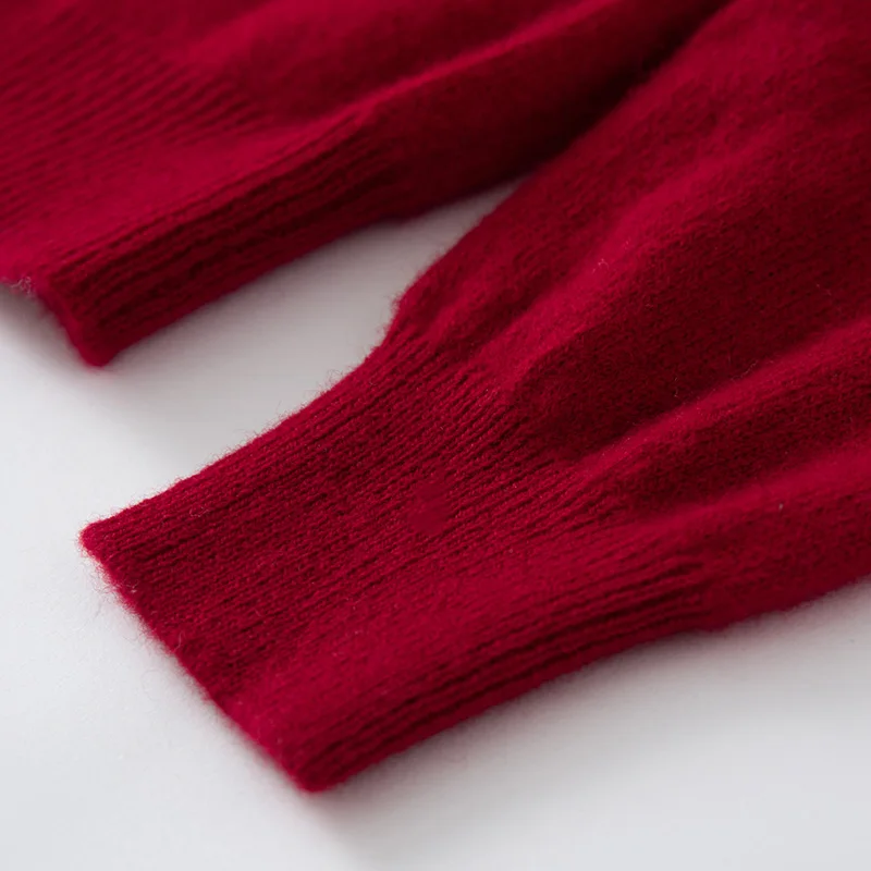 Children's Wool Sweater O-neck Cardigan Autumn Winter Boys Girls Basic Simple 100% Merino Wool Knitwear Kids Casual Clothing Top