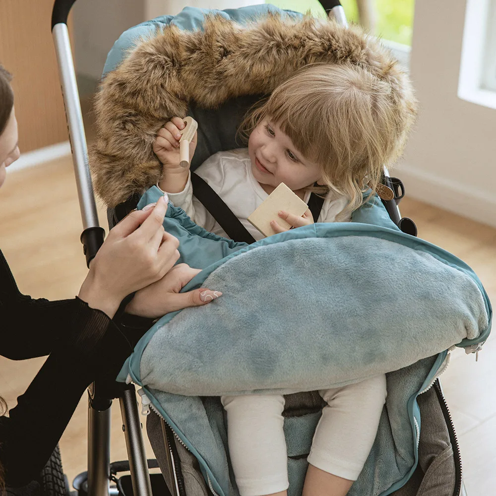 0-36 Months Baby Stroller Footmuff Removable Winter Warm Thicker Envelope For Discharge Universal Pram Baby Stroller Accessories