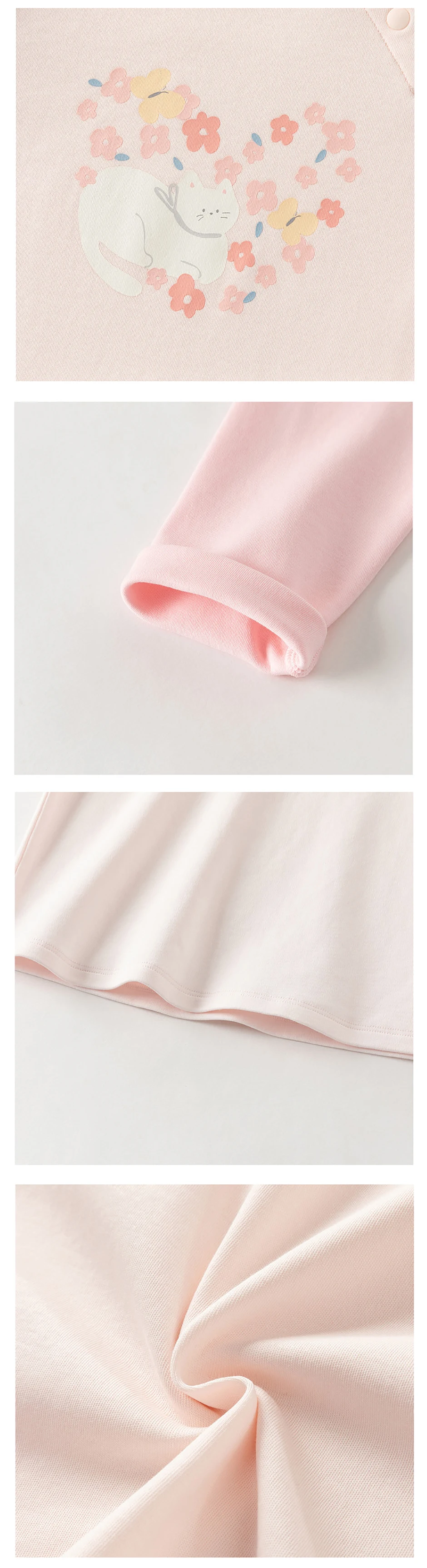 Dave Bella Children Long Sleeve Printed T-shirts Girls Sweet Spring Autumn Pullover Tops Baby Cotton Bottoming Clothes DB1261047