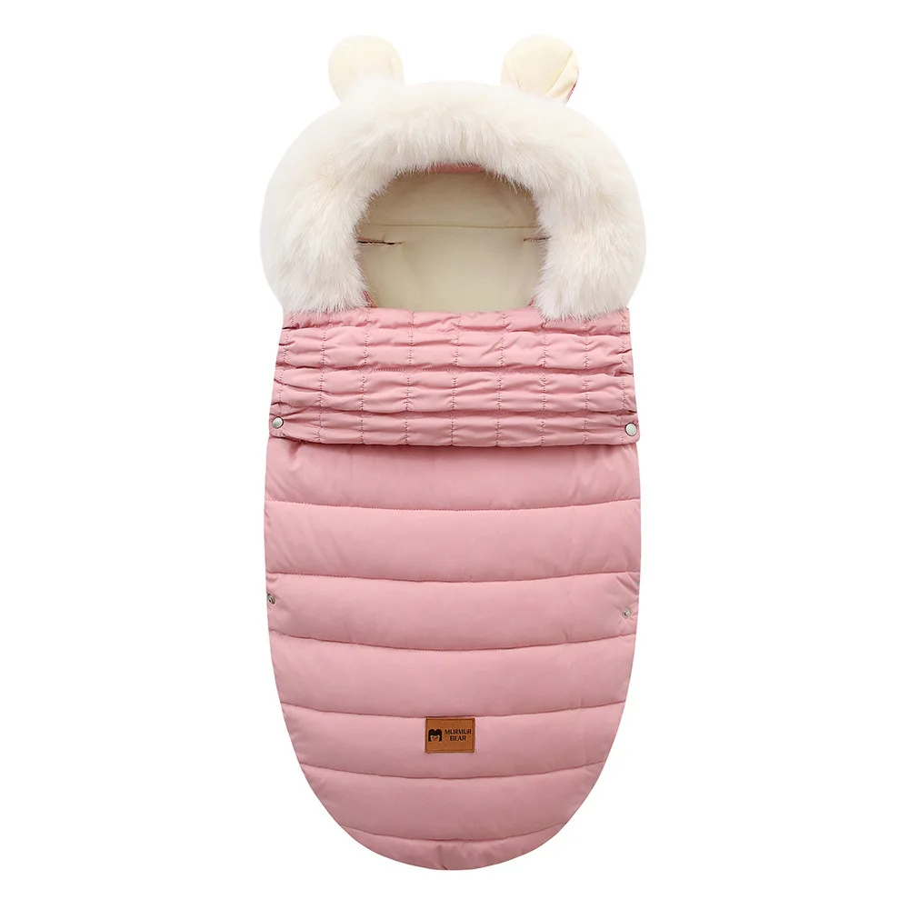 New Baby Products Baby Strollers Sleeping Bags Autumn and Winter 0-12Months Baby Carriage Sack Winter Warm Thickened Insulation