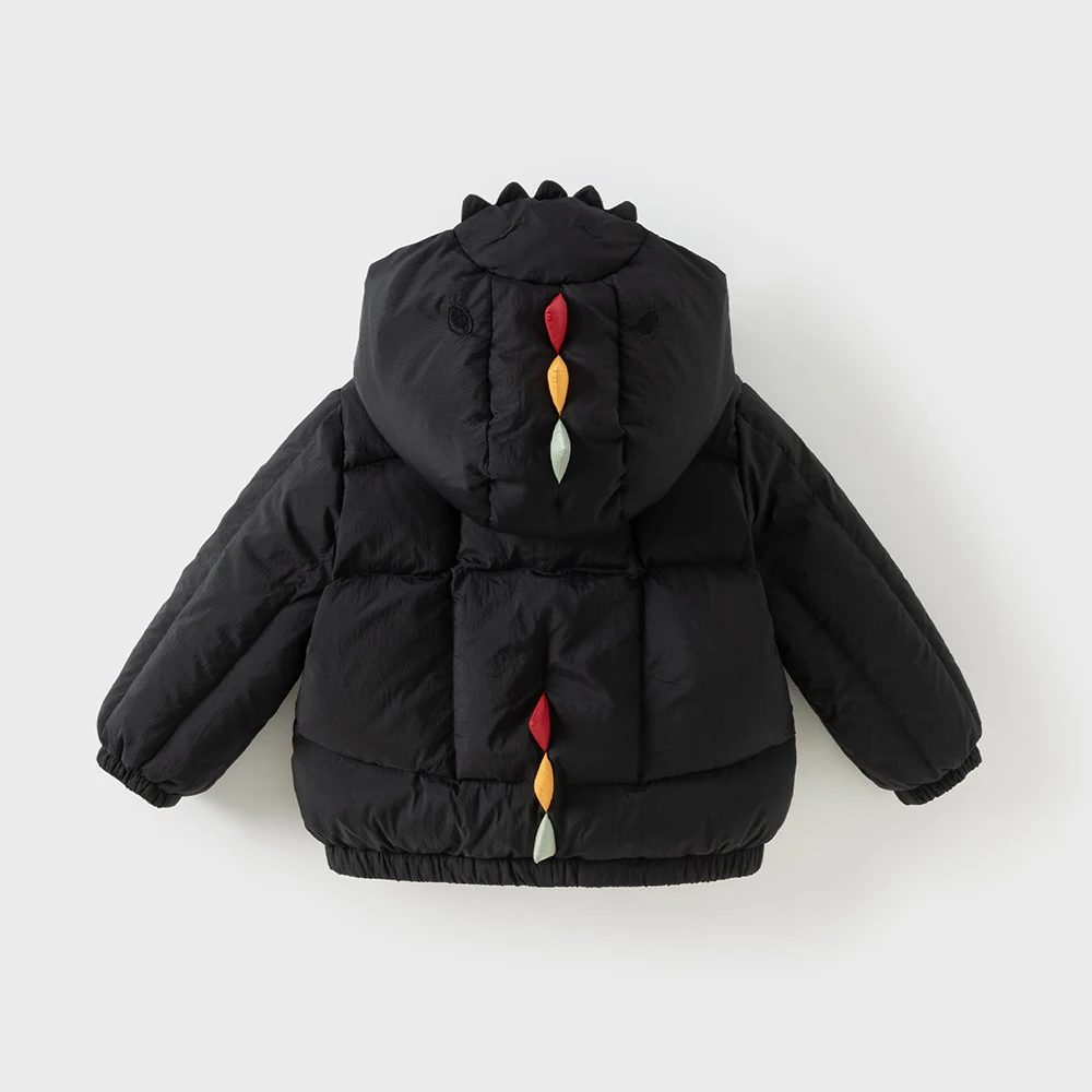 Dave Bella Boys' Down Jacket Winter Clothing Children's Dinosaur Baby Trendy White Duck Down Coat Kids' Outing Top DB4254194