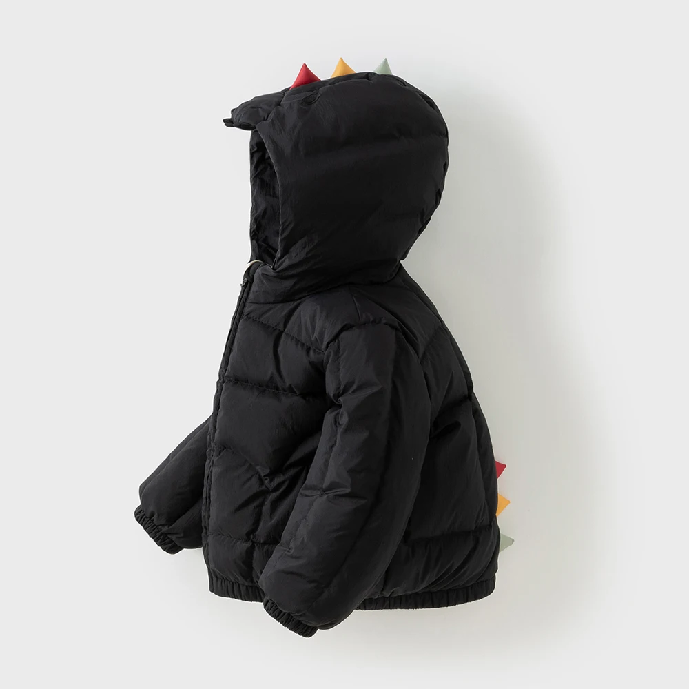 Dave Bella Boys' Down Jacket Winter Clothing Children's Dinosaur Baby Trendy White Duck Down Coat Kids' Outing Top DB4254194
