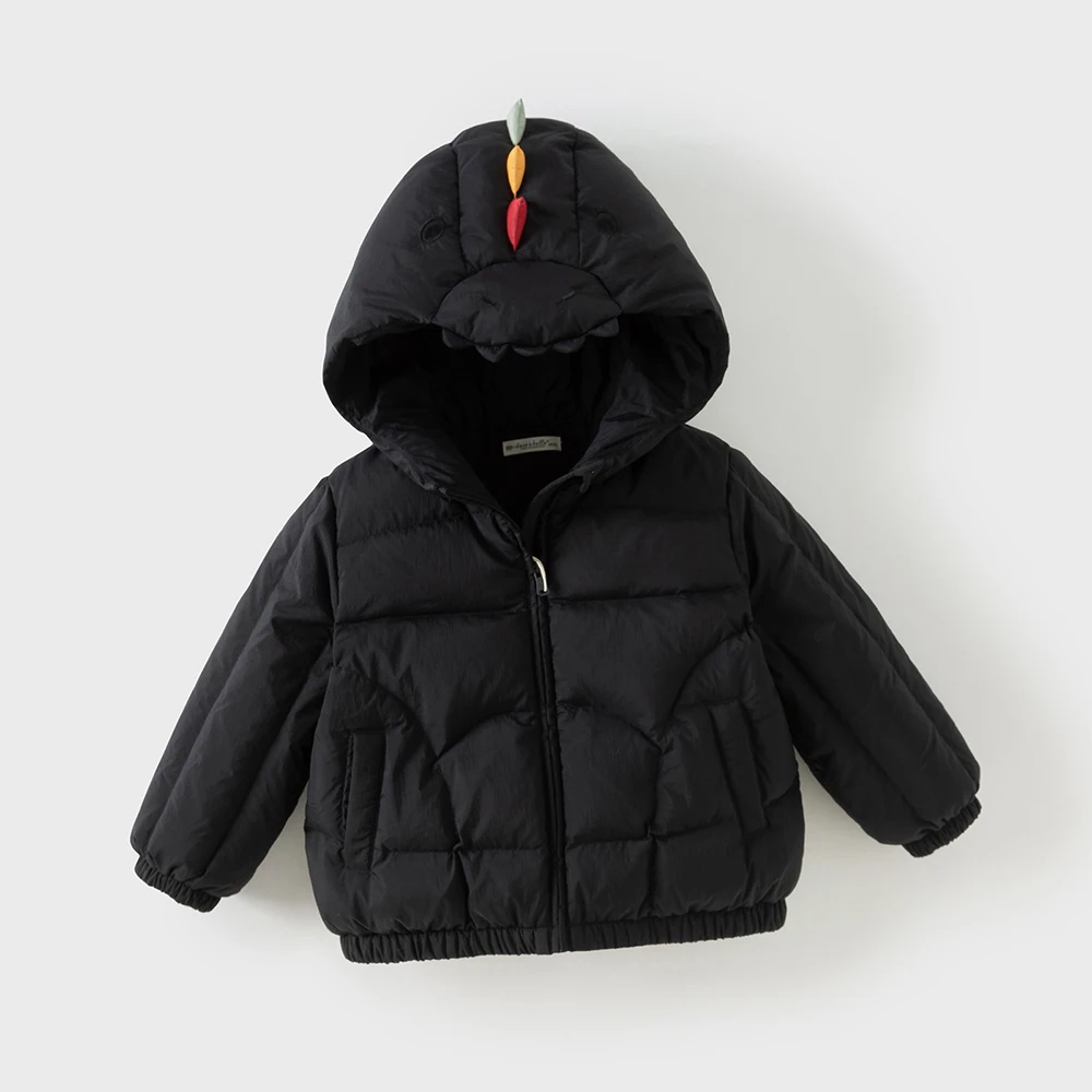 Dave Bella Boys' Down Jacket Winter Clothing Children's Dinosaur Baby Trendy White Duck Down Coat Kids' Outing Top DB4254194