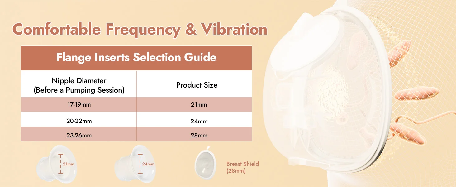 NCVI 2025 Hands Free Wearable Breast Pump,Combined with Strong Motor and Wearable Cups, 4 Modes 9 Levels, 21/24/28mm, Low Noise