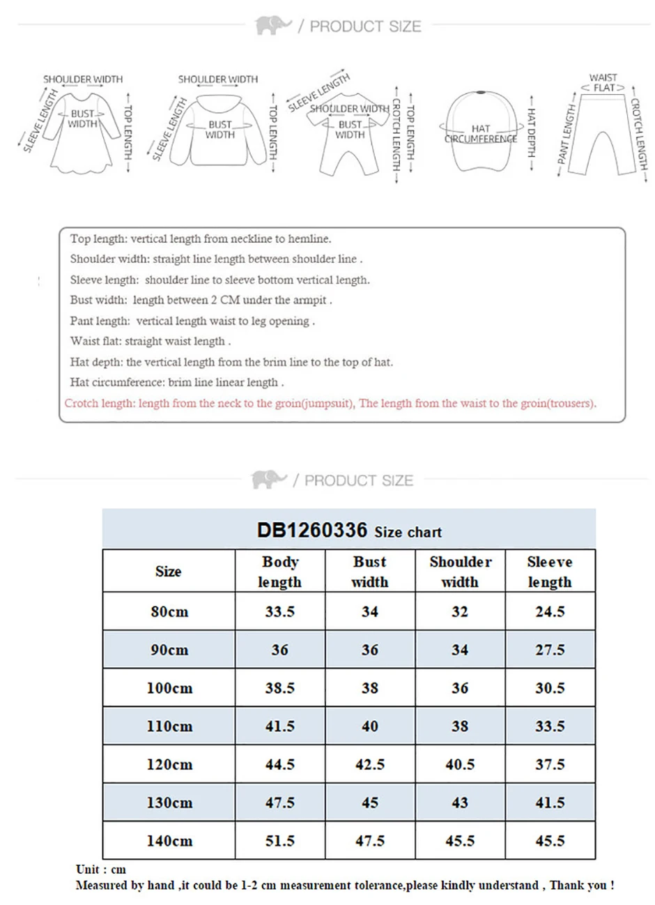 Dave Bella Children Denim Jacket Autumn Spring Girl Long Sleeve Cowboy Coat Baby Fashion Casual Outerwear Kids Clothes DB1260336