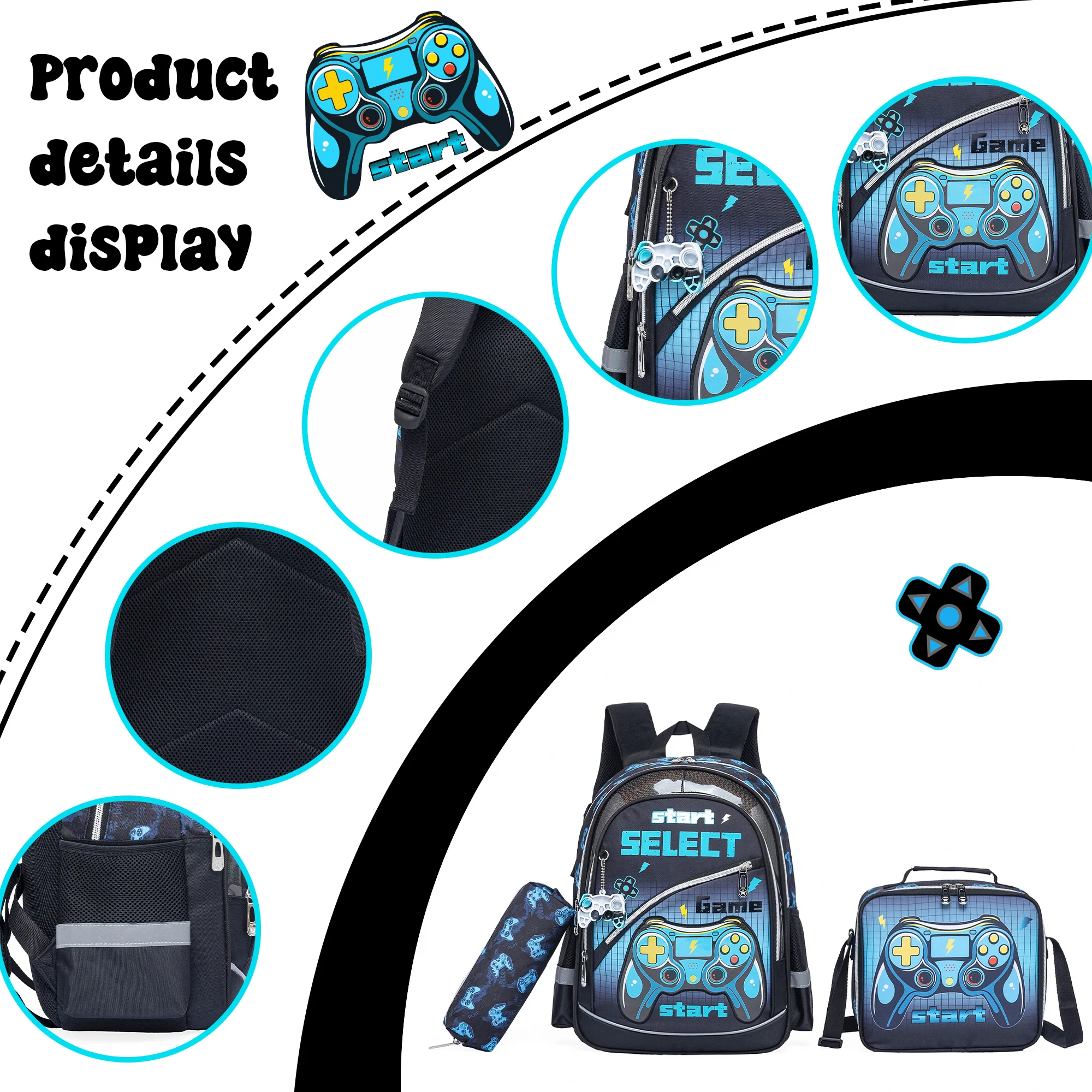 Meetbelify Backpack for Girls Cute Panda School Bag with Lunch Box for Elementary Student Kids Bookbag for Girls