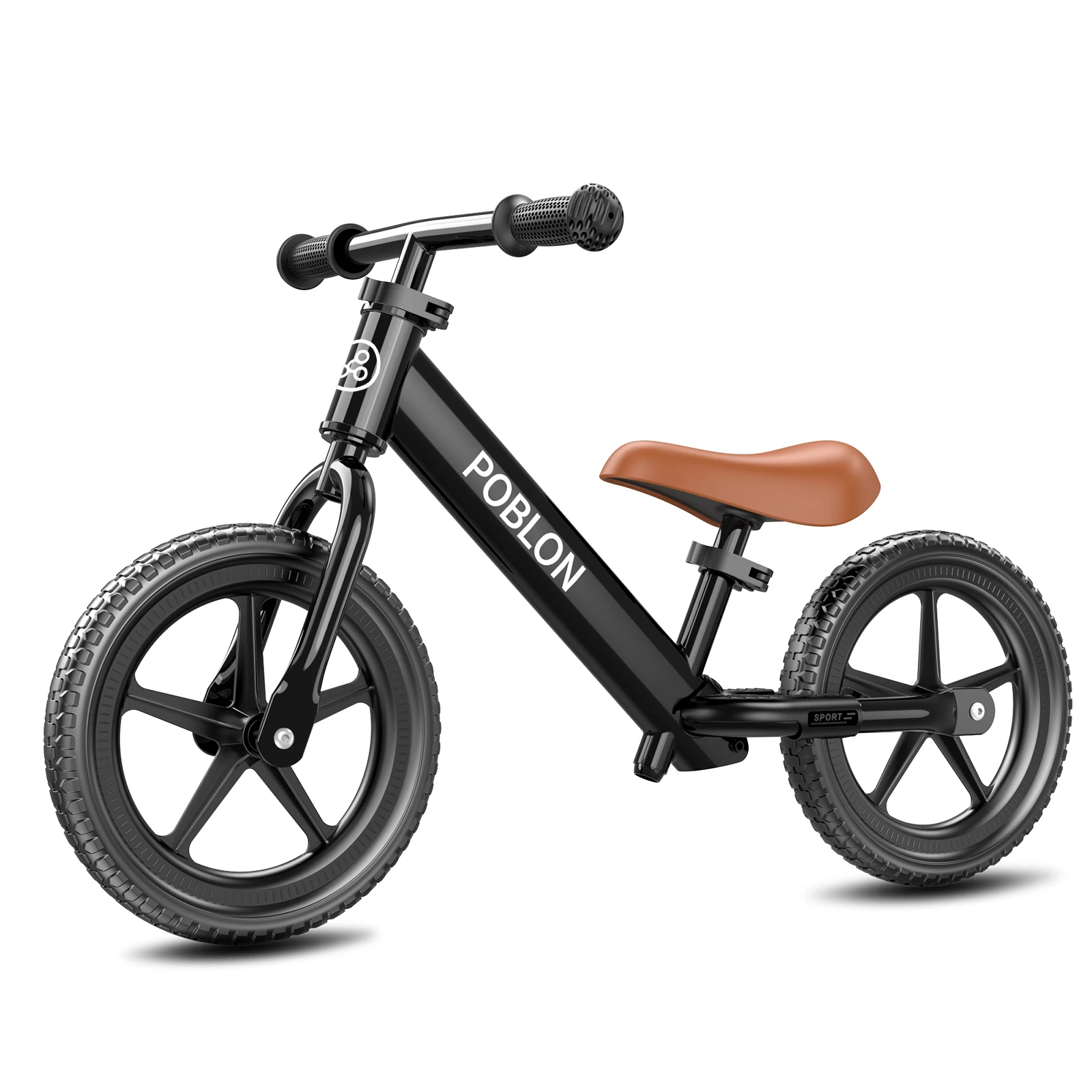 Adjustable Toddler Balance Bike For Children Aged 18 Months To 5 Years Indoor And Outdoor Anti-Slip Grip Snap Design Foot Pedal