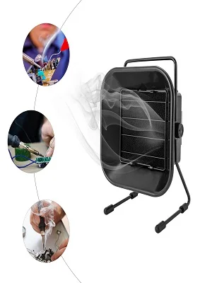 NEWEST Soldering Steam Extractor Smoke Absorber Filter Tool for Working Soldering Smoke Extraction w/Coarse Filter&Connection